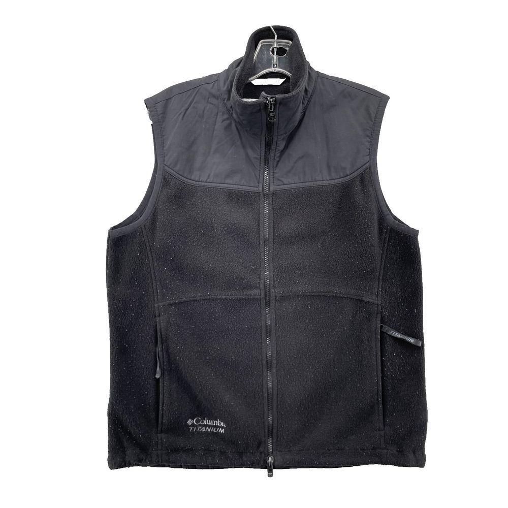 Columbia Titanium Fleece Vest Womens Med Interchange Tech Gorpcore Outdoor Cabin